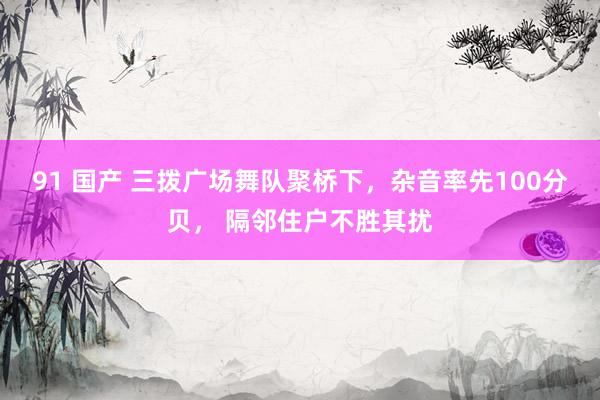 91 国产 三拨广场舞队聚桥下，杂音率先100分贝， 隔邻住户不胜其扰