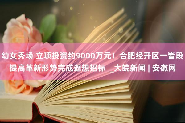 幼女秀场 立项投资约9000万元！合肥经开区一皆段提高革新形势完成遐想招标  _大皖新闻 | 安徽网