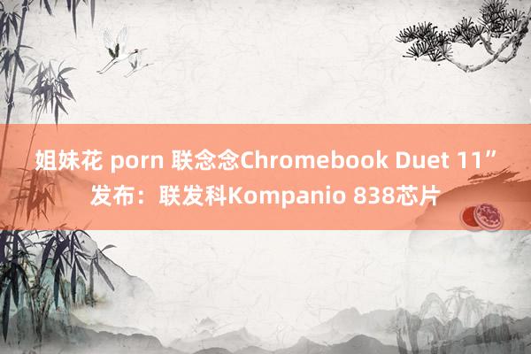 姐妹花 porn 联念念Chromebook Duet 11”发布：联发科Kompanio 838芯片