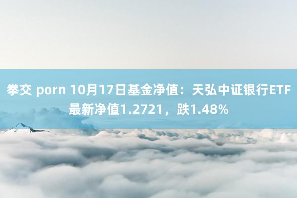 拳交 porn 10月17日基金净值：天弘中证银行ETF最新净值1.2721，跌1.48%