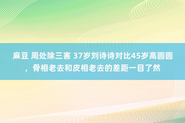麻豆 周处除三害 37岁刘诗诗对比45岁高圆圆，骨相老去和皮相老去的差距一目了然