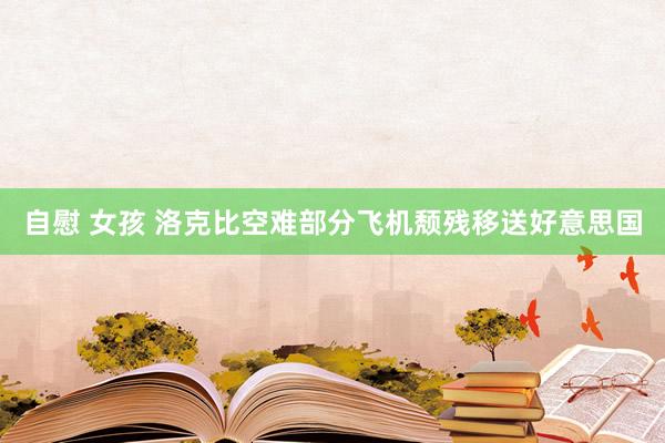 自慰 女孩 洛克比空难部分飞机颓残移送好意思国