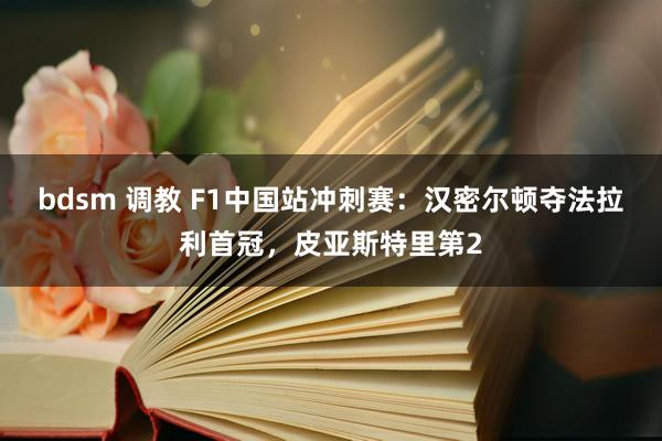 bdsm 调教 F1中国站冲刺赛：汉密尔顿夺法拉利首冠，皮亚斯特里第2