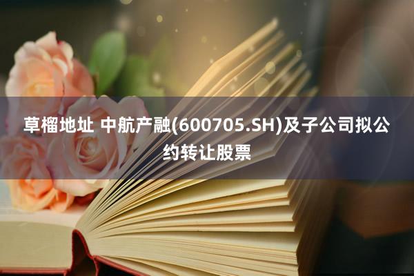草榴地址 中航产融(600705.SH)及子公司拟公约转让股票