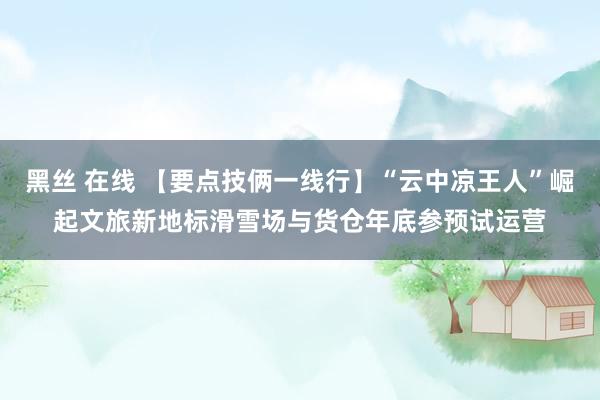 黑丝 在线 【要点技俩一线行】“云中凉王人”崛起文旅新地标滑雪场与货仓年底参预试运营